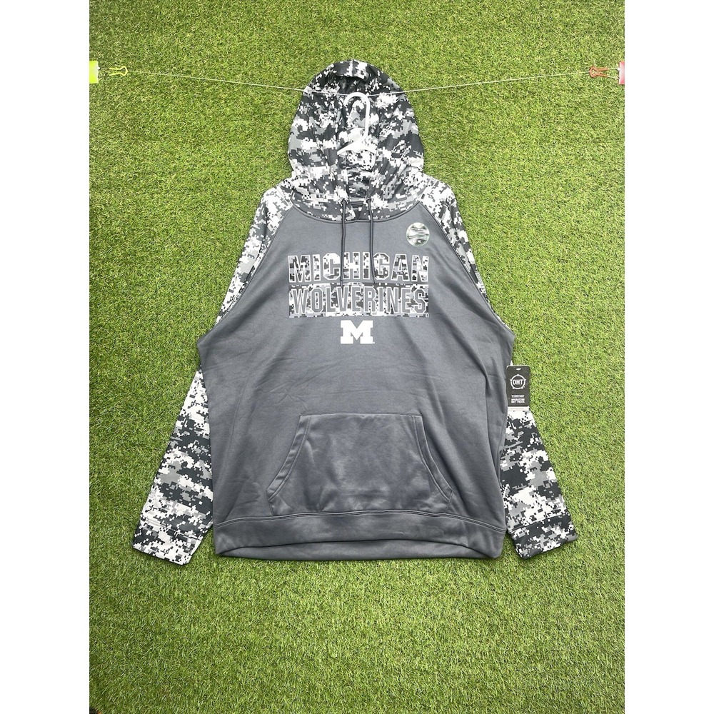 Michigan State Spartans Hoodie Sweatshirt Mens 2XL XXL Camo Salute To Service